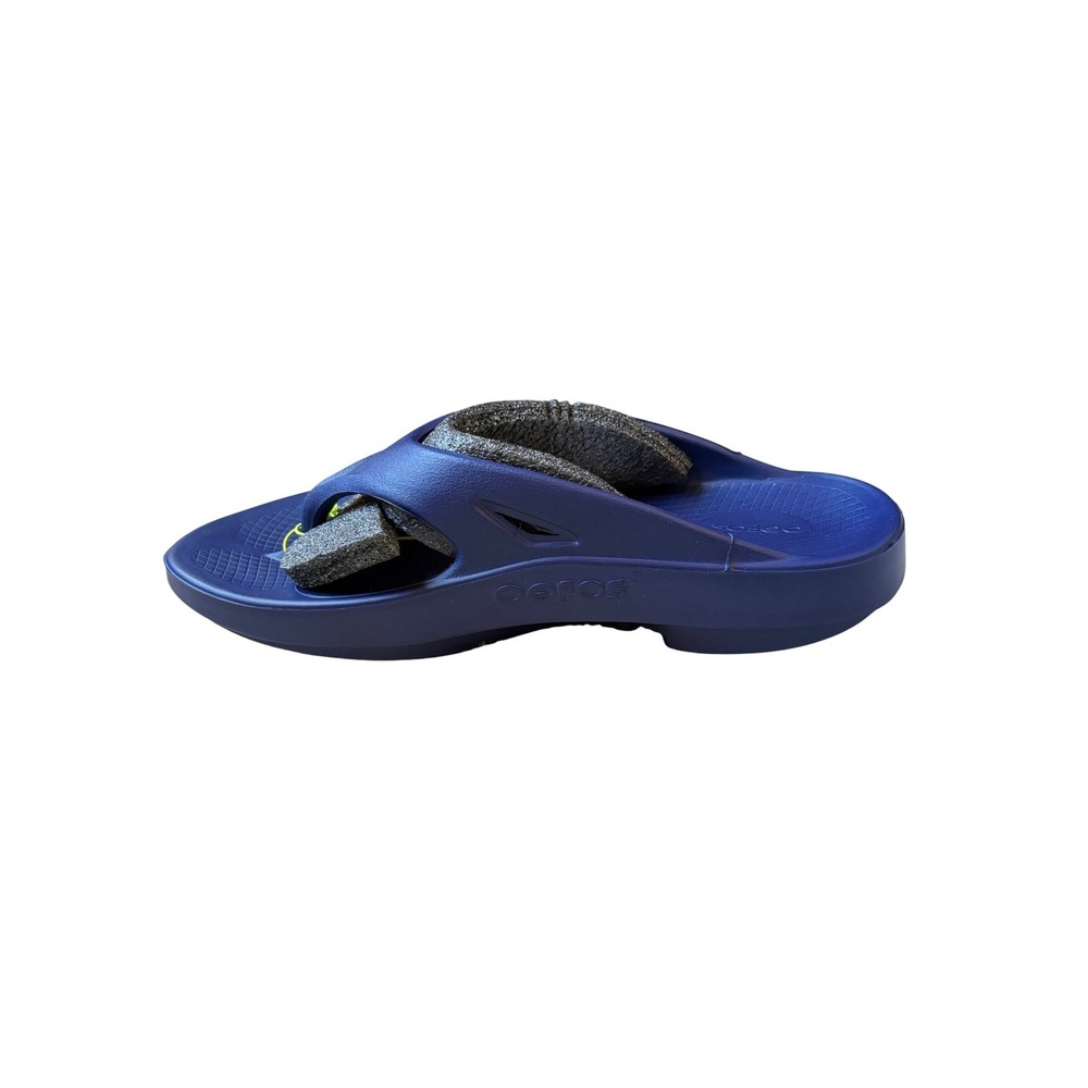 OOFOS OOriginal Recovery Sandals Blue Unisex Thong Flip Flops 1000 W12 M10 NWT - Picture 5 of 12